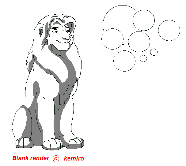 -FREE- MALE LION REFERNCE SHEET