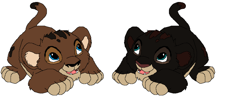 Kovu and Nala Fan cubs(my first ones )