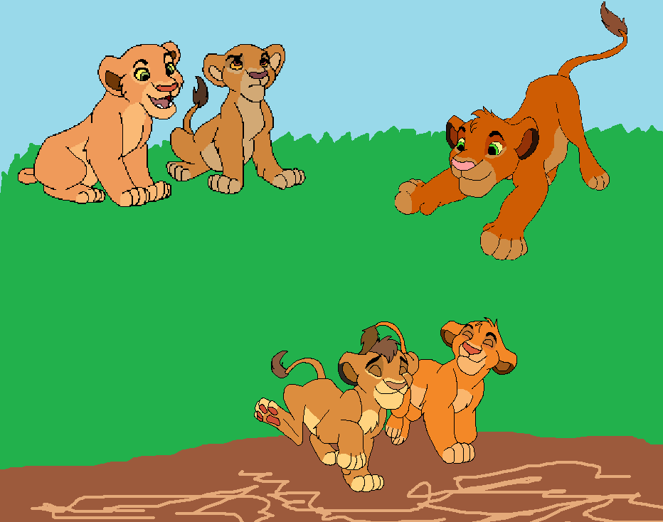 Kids of Simba and Nala
