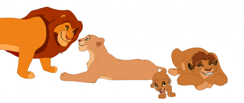 Alternate universe Simba x Nala cubs