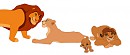 Alternate universe Simba x Nala cubs
