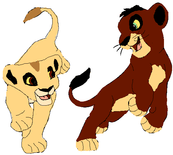 Cub Scar and Zira