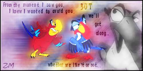 Zazu and Iago