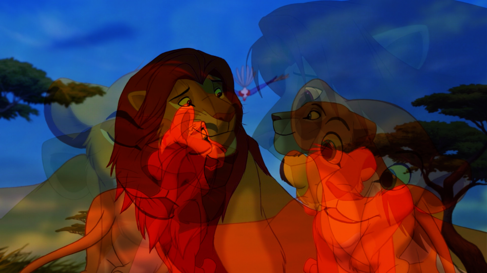 Simba and Nala collage