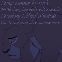 But he was gone when autumn came