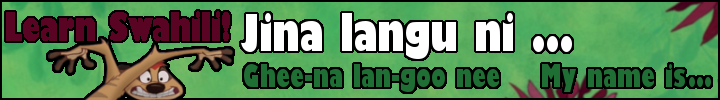 Jina langu ni...