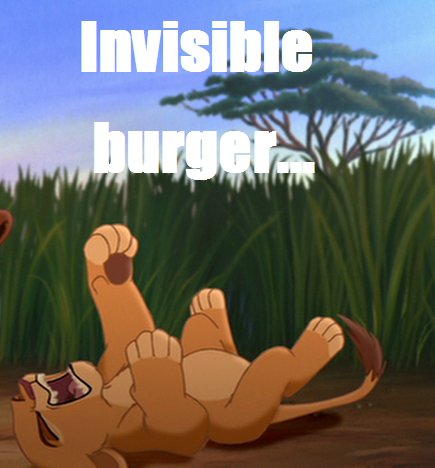 Invisible burger
