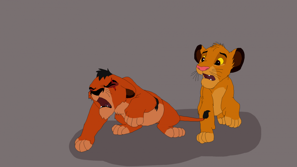 Lineart Scar et Mufasa