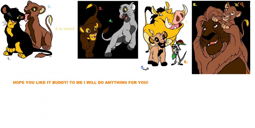 TO MY BFF SCAMP AND SCAR!