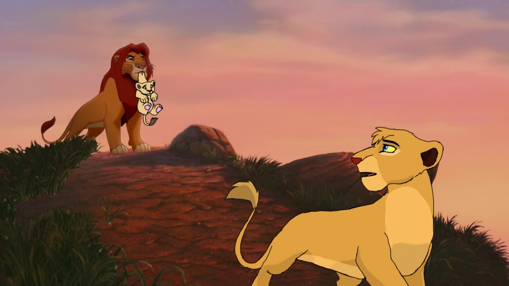 simba, not be too hard with her ...- pour EB