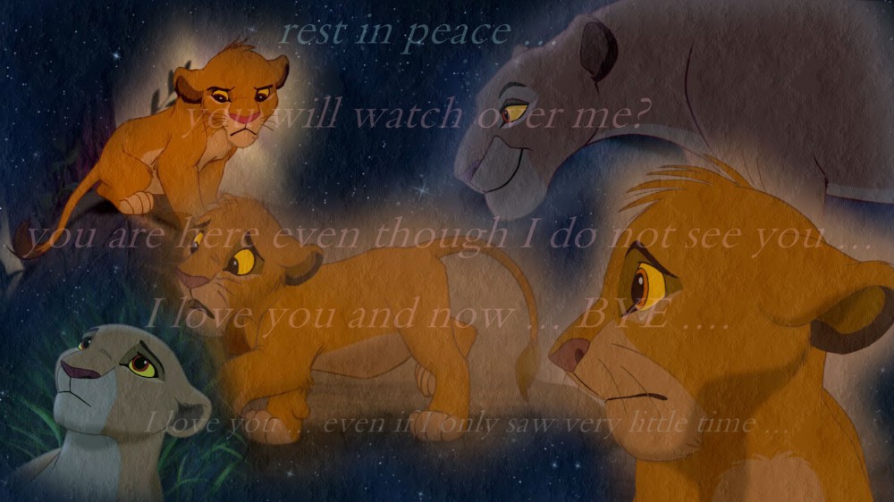 rest in peace ...-simba , kiara, sarabi 