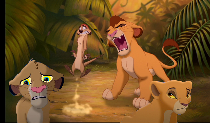 ma version des enfant de simba et nala