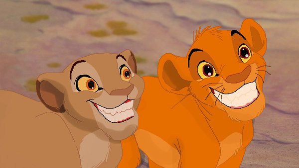 Mufasa and Sarabi as innocent cubs