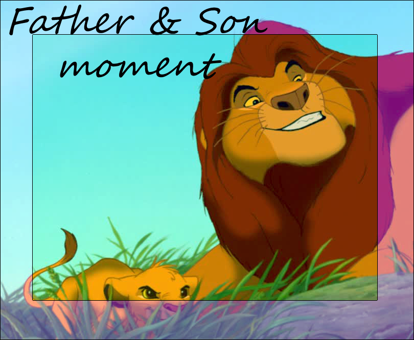 Father son moment
