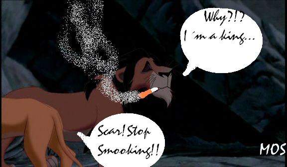 Scar is smooking