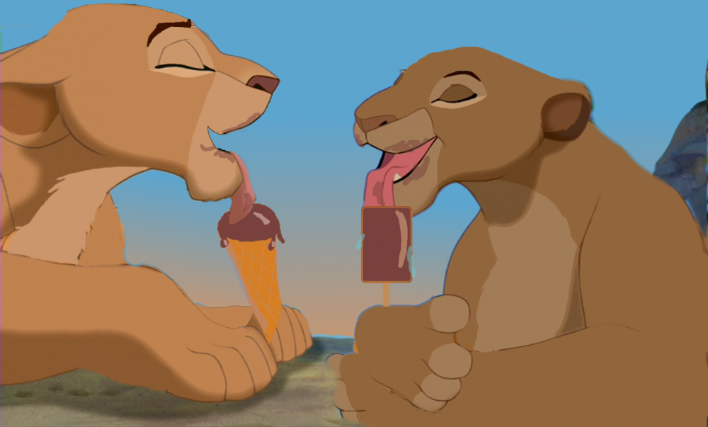 Quand vient l'été , nous , on mange des glaces !!
