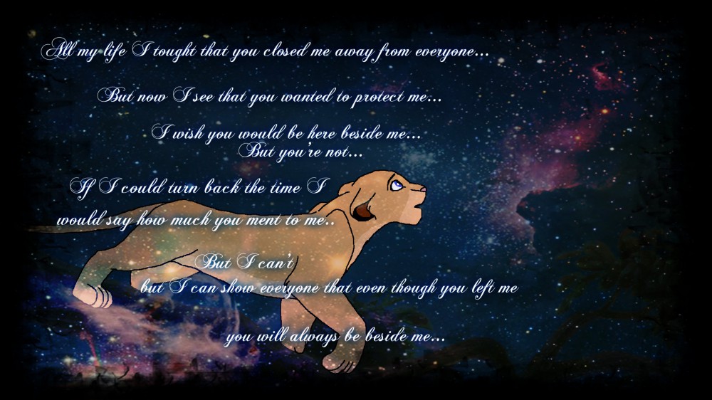 You wanted to protect me...