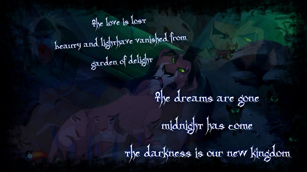 The Darkness is our new Kingdom...