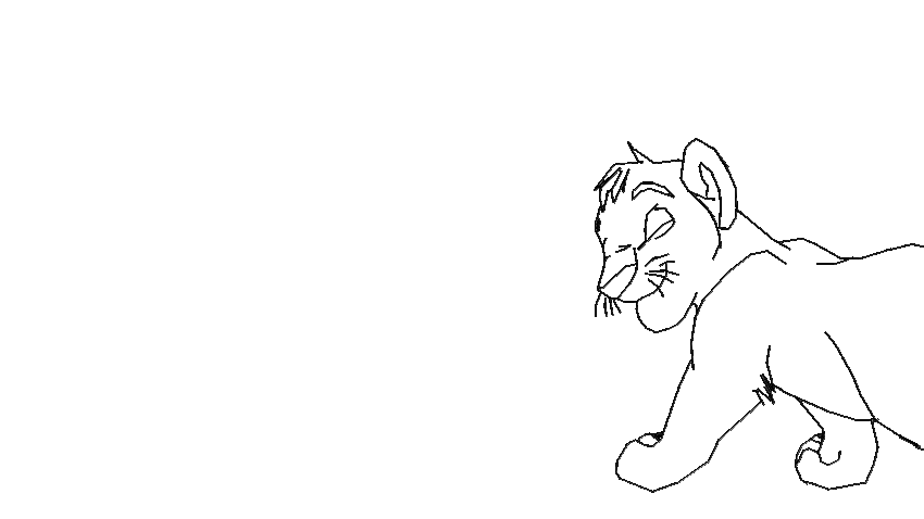 lineart Simba 2