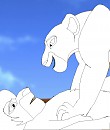 Simba and Nala Render