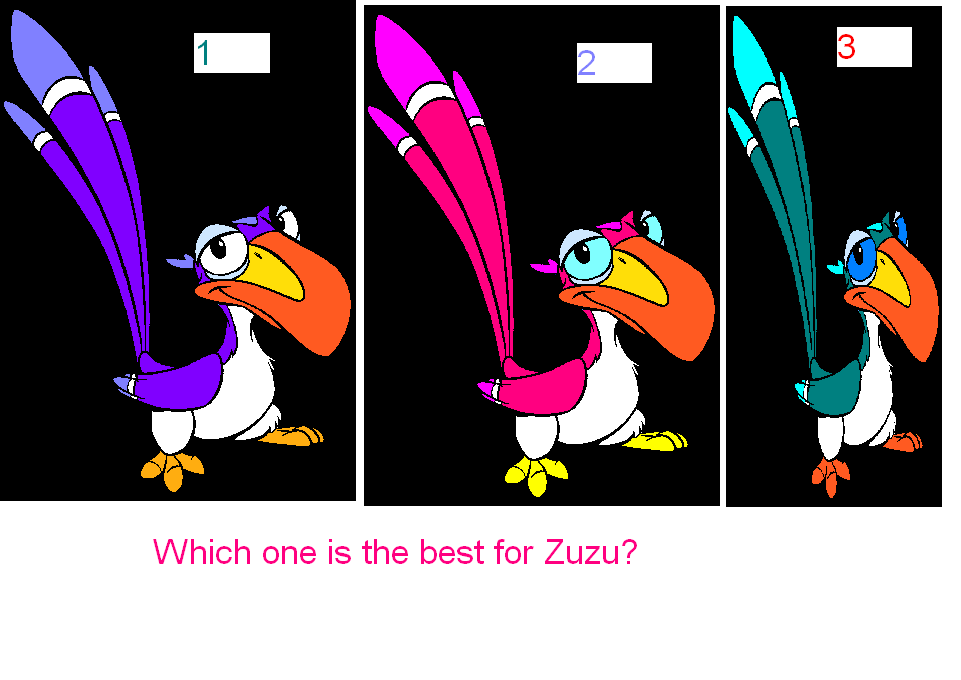 3 designs for Zuzu. 