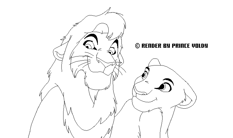 Commande : Render Kovu & Kiara