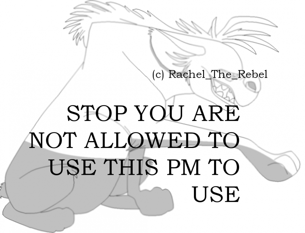 Shenzi Lineart (PM to use )