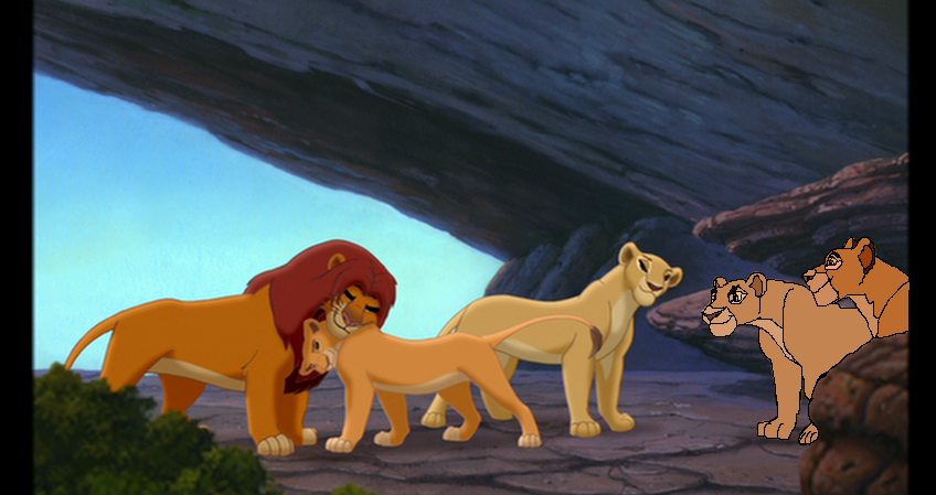 Sarabi and Sarafina in Simba's Pride