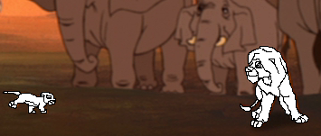 Blank render number 1 - Father and cub