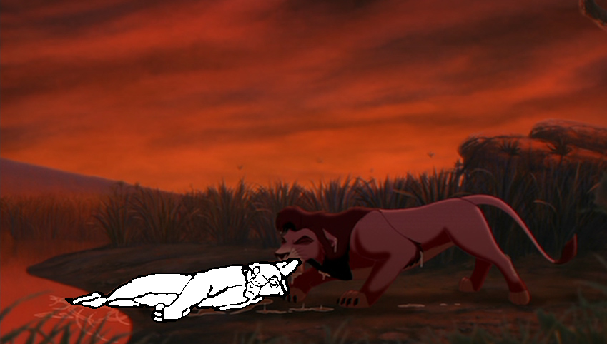 Kovu carries a  lioness blank render number 3