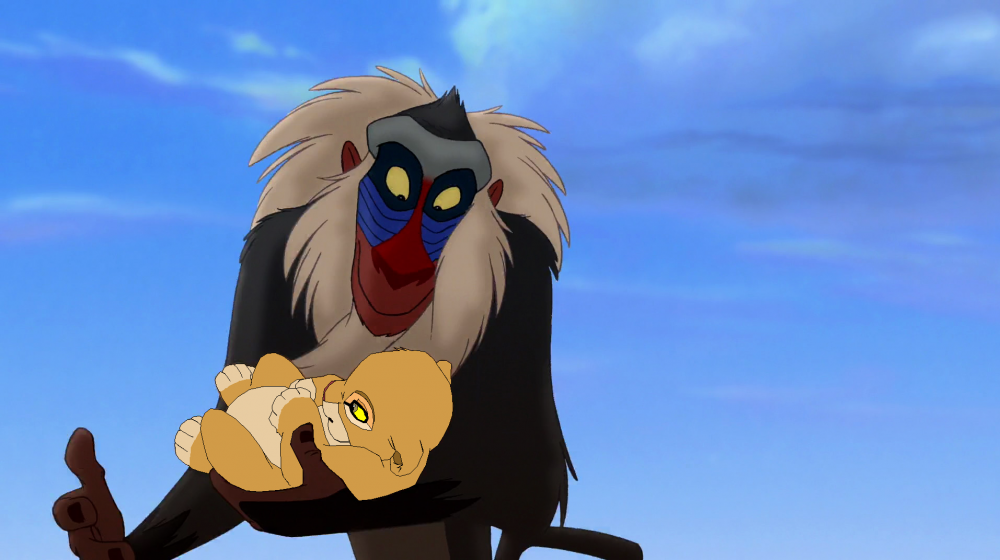 Baby Sandra and Rafiki