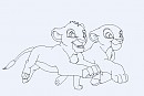 Simba and Nala base
