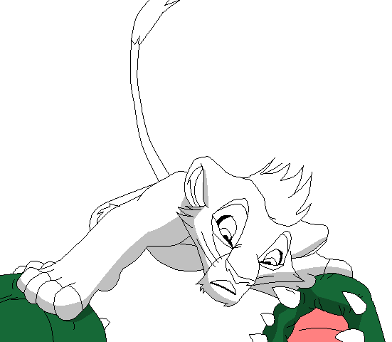 Kovu and crocodile base