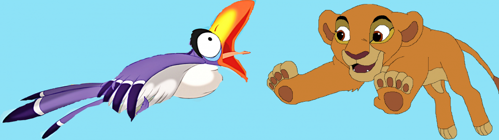 Kiara fait peur à Zazu.