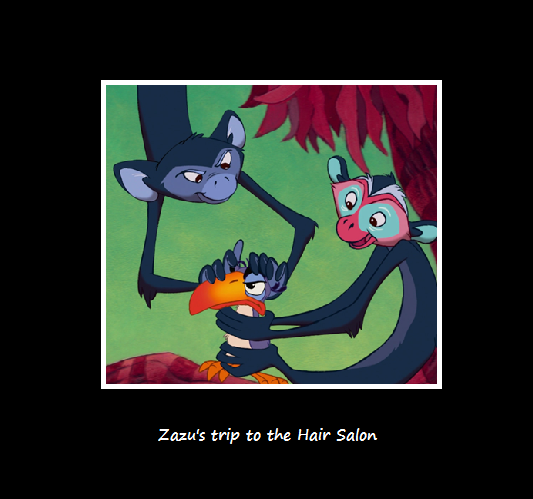 Zazu's trip to the hair salon