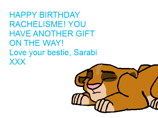 HAPPY BIRTHDAY RACHELISME! (gift one)