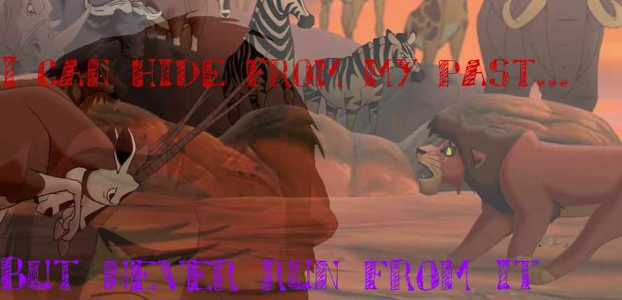 I can hide from my past...