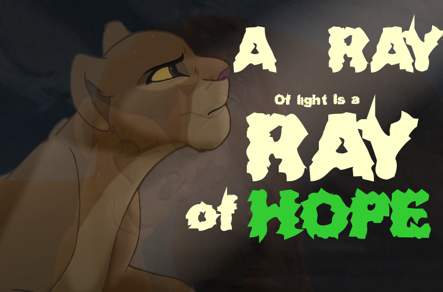 A ray of light is a ray of hope