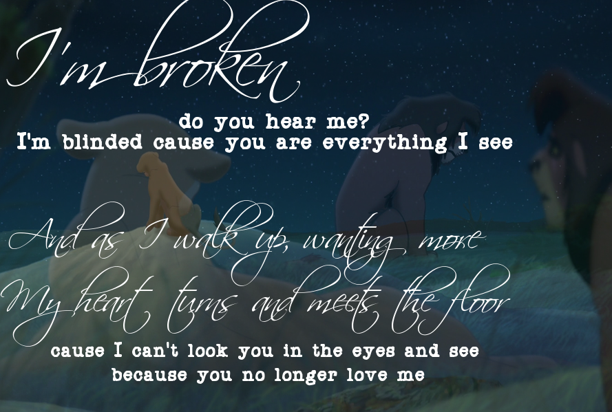I'm broken.