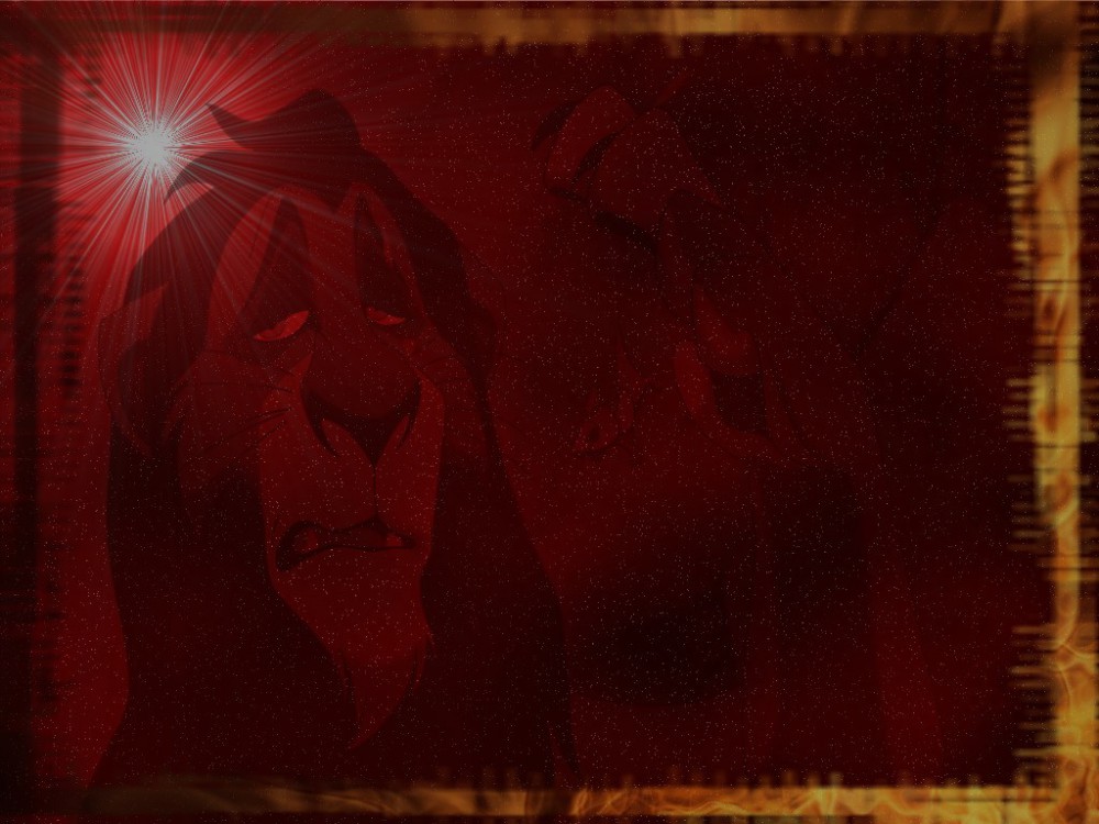 Scar fond rouge