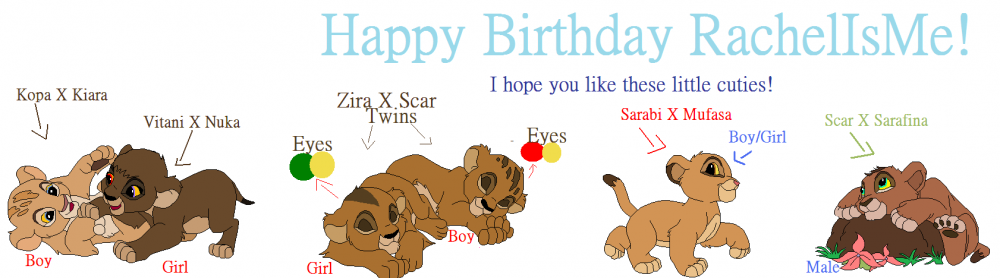 Gifts - Happy Birthday RachelIsMe!