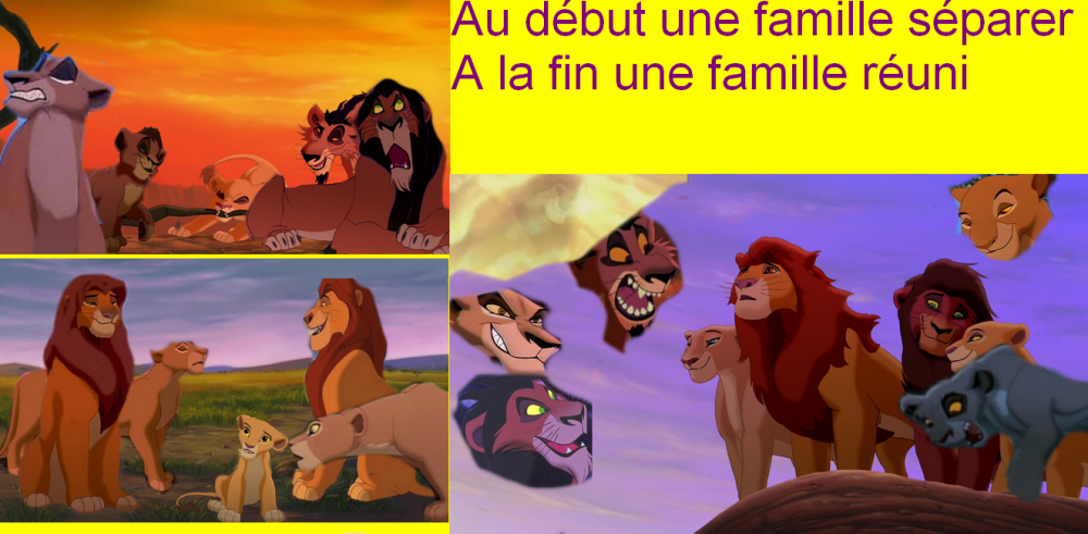 Famille s'éparer puis réuni 