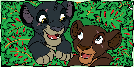 Blizna et Colm dans la jungle