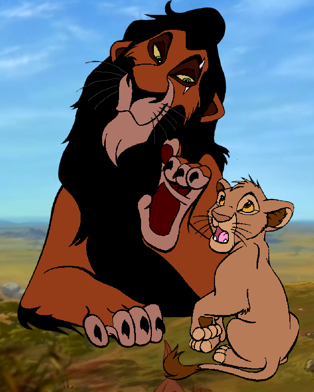 Scar explique a Mheetu la chasse