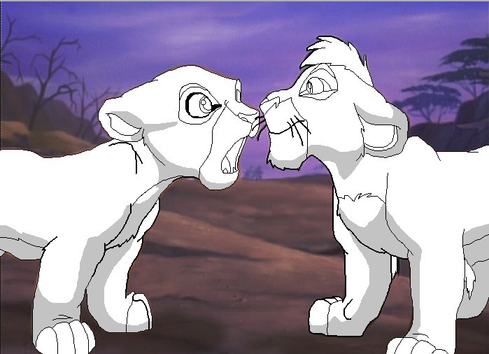 Kiara And Kovu Lineart