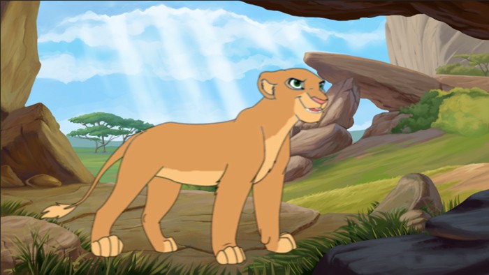 Shyari exploring the Pridelands.