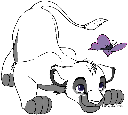 simba and butterfly base