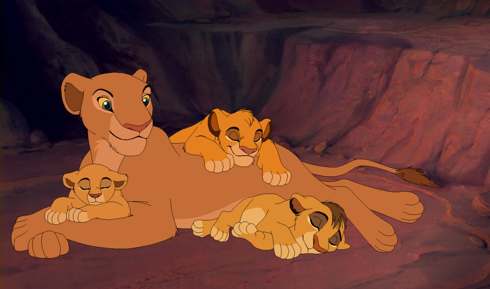 Nala and her cubs