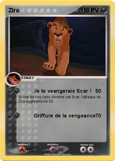 Une carte Pokémon... de Zira ?!