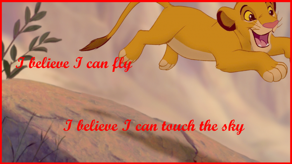I Believe I Can Fly